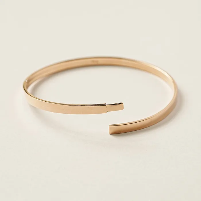 MinimalBijoux Bracelets 14K 18K Gold Hollow Layered Bangle Bracelet