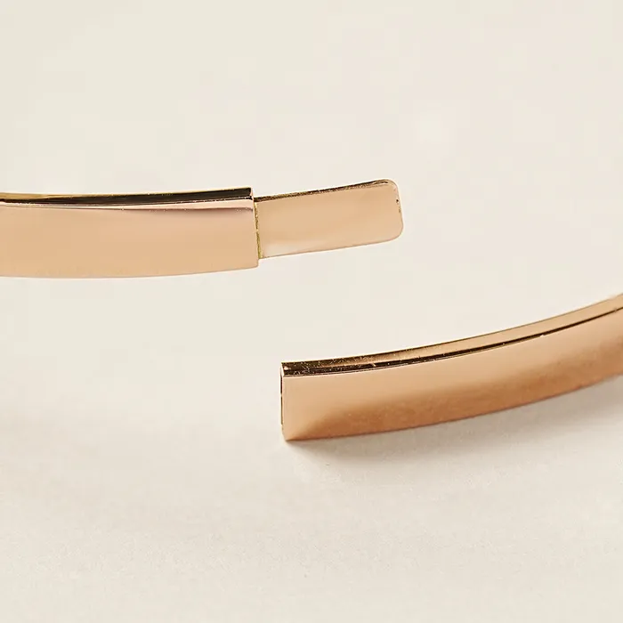 MinimalBijoux Bracelets 14K 18K Gold Hollow Layered Bangle Bracelet