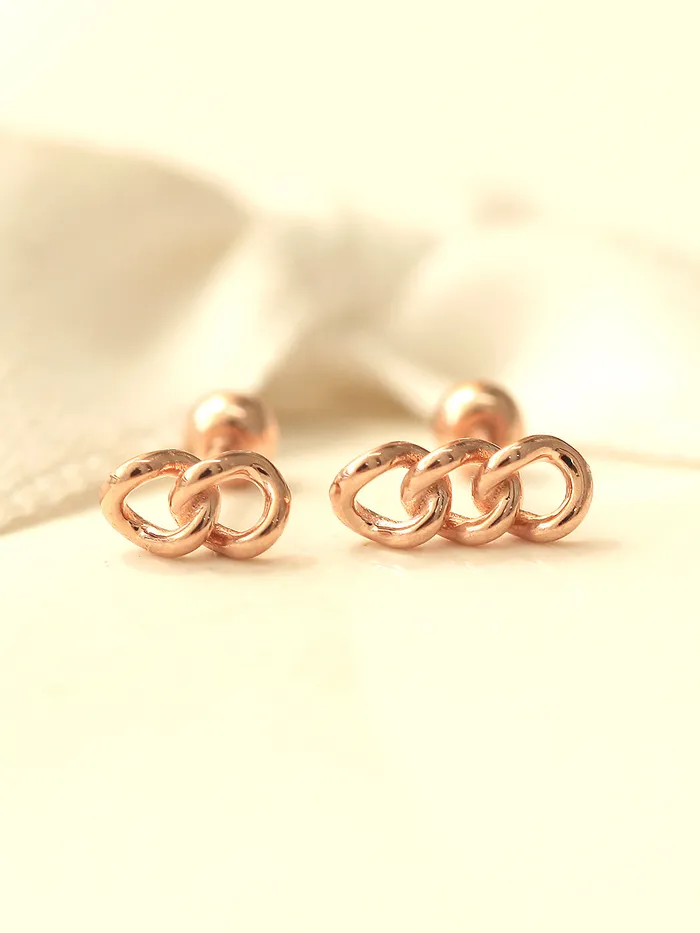 MinimalBijoux Earrings 14K gold Chain cartilage earring 20g