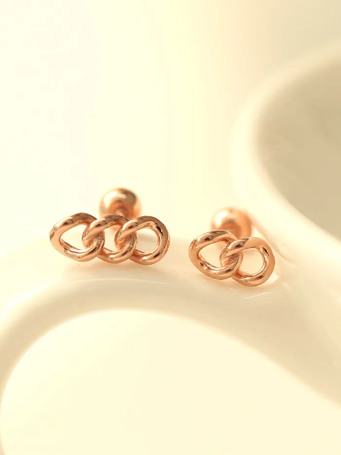 MinimalBijoux Earrings 14K gold Chain cartilage earring 20g