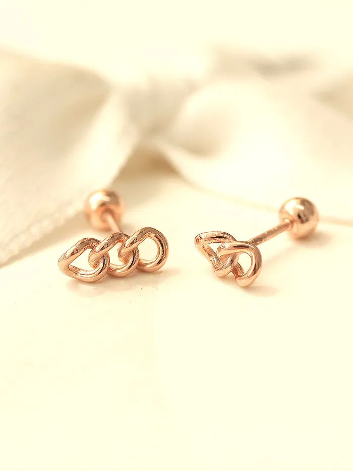 MinimalBijoux Earrings 14K gold Chain cartilage earring 20g