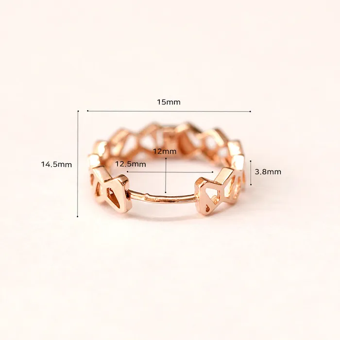 MinimalBijoux Earrings 14K Gold Honeycomb Hoop Earring