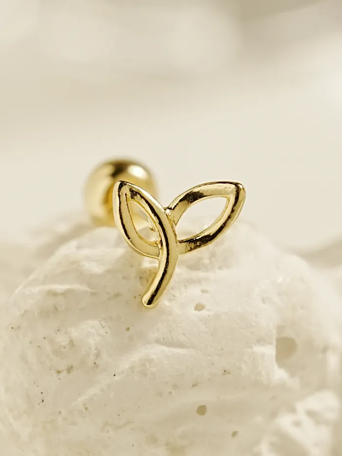 MinimalBijoux Earrings 14K Gold Pure Line Cartilage Earring 20G