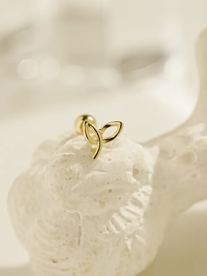 MinimalBijoux Earrings 14K Gold Pure Line Cartilage Earring 20G