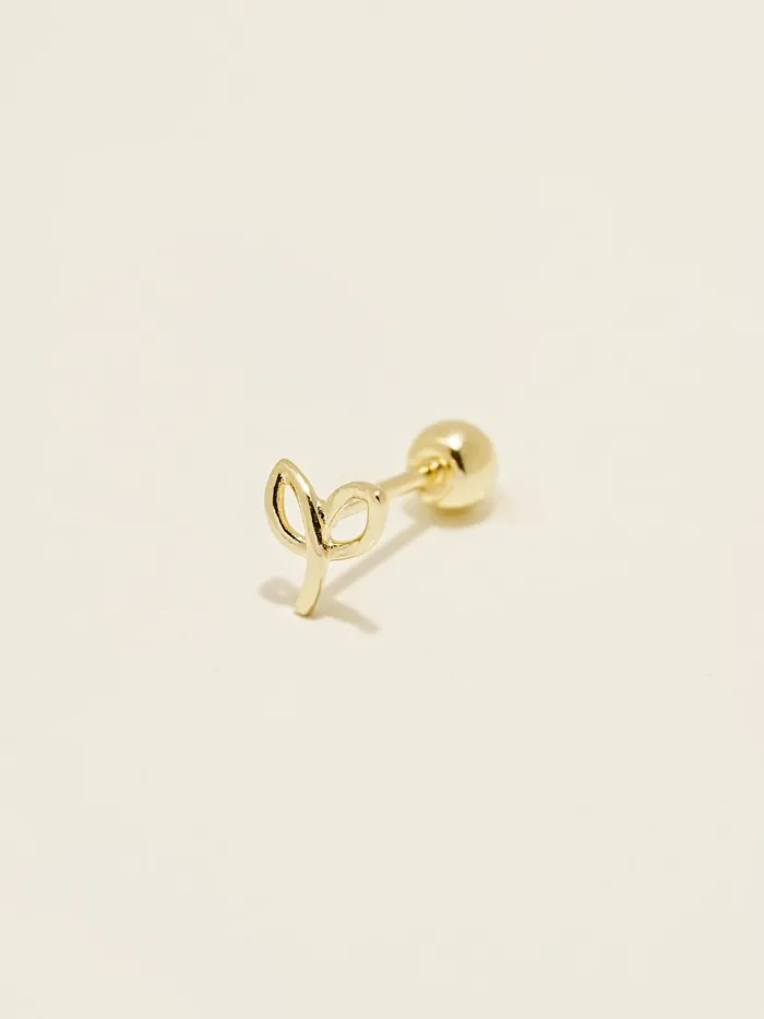 MinimalBijoux Earrings 14K Gold Pure Line Cartilage Earring 20G
