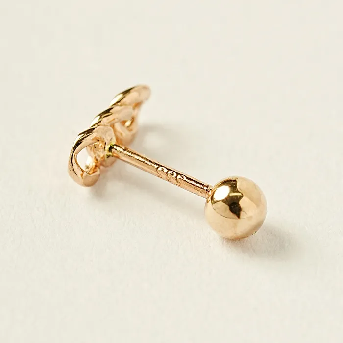 MinimalBijoux Earrings 14K Gold Simple Chain Cartilage Earring 20G