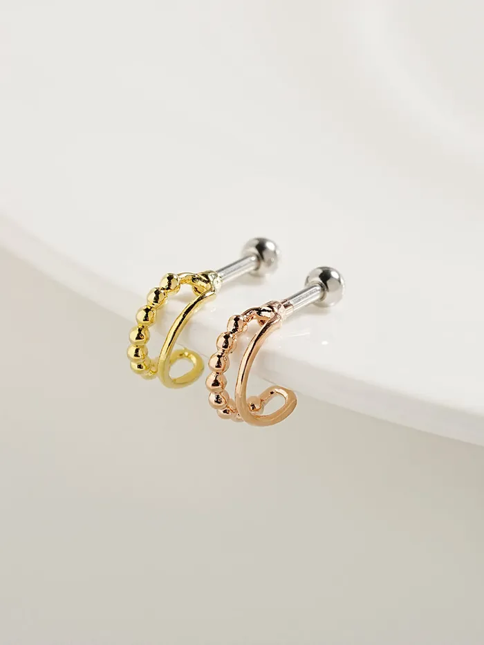 MinimalBijoux Earrings Dotted Road Cartilage Ear Piercing 16G