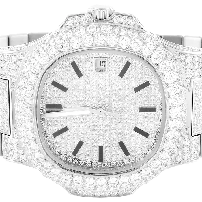 Moissanite 190ct Solitaire Bezel Presidential Watch EMPIRE Watches
