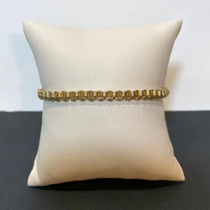 Moriartys Gem Art Bracelets 14K Yellow Gold Small Chino Link Bracelet