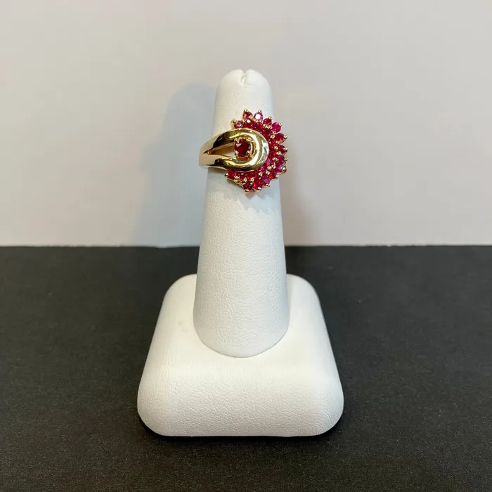 Moriartys Gem Art Rings 14K Yellow Gold Fine Ruby Ring 110 Carats