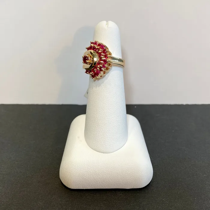 Moriartys Gem Art Rings 14K Yellow Gold Fine Ruby Ring 110 Carats