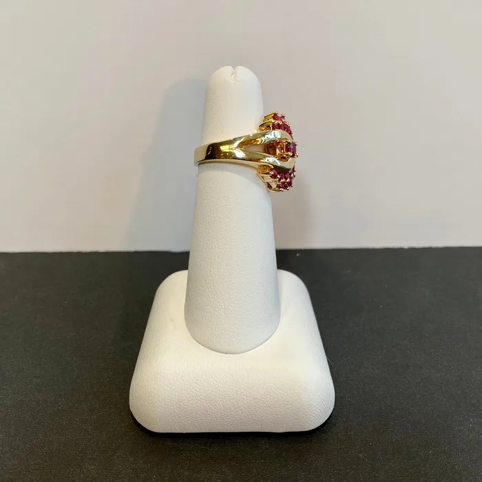 Moriartys Gem Art Rings 14K Yellow Gold Fine Ruby Ring 110 Carats
