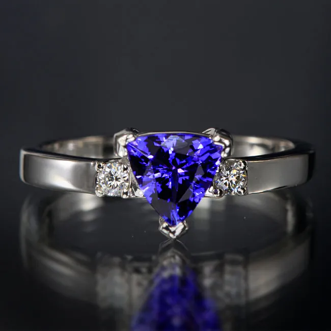 Moriartys Gem Art Rings Tanzanite Trilliant Ring for JW Final payment