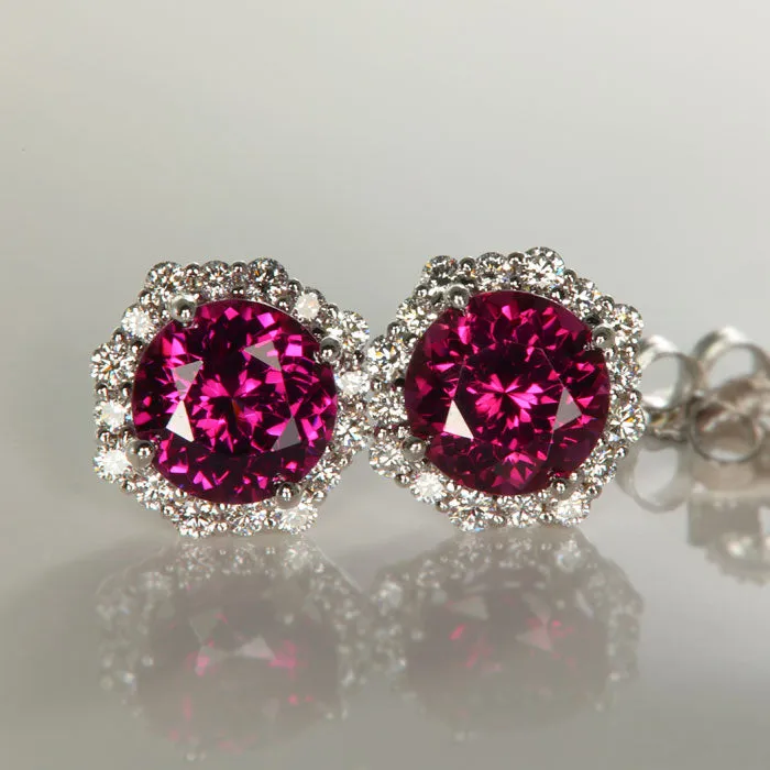 Moriartys Gem Art Umbalite Garnet with Diamonds Around Earrings 323cts Earrings Moriartys Gem Art Umbalite Garnet with Diamonds Around Earrings 323cts Earrings