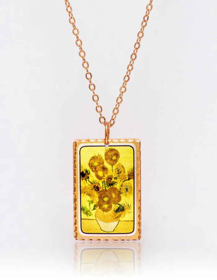 Necklaces artuckycom Vincent Van Gogh Sunflowers Necklace