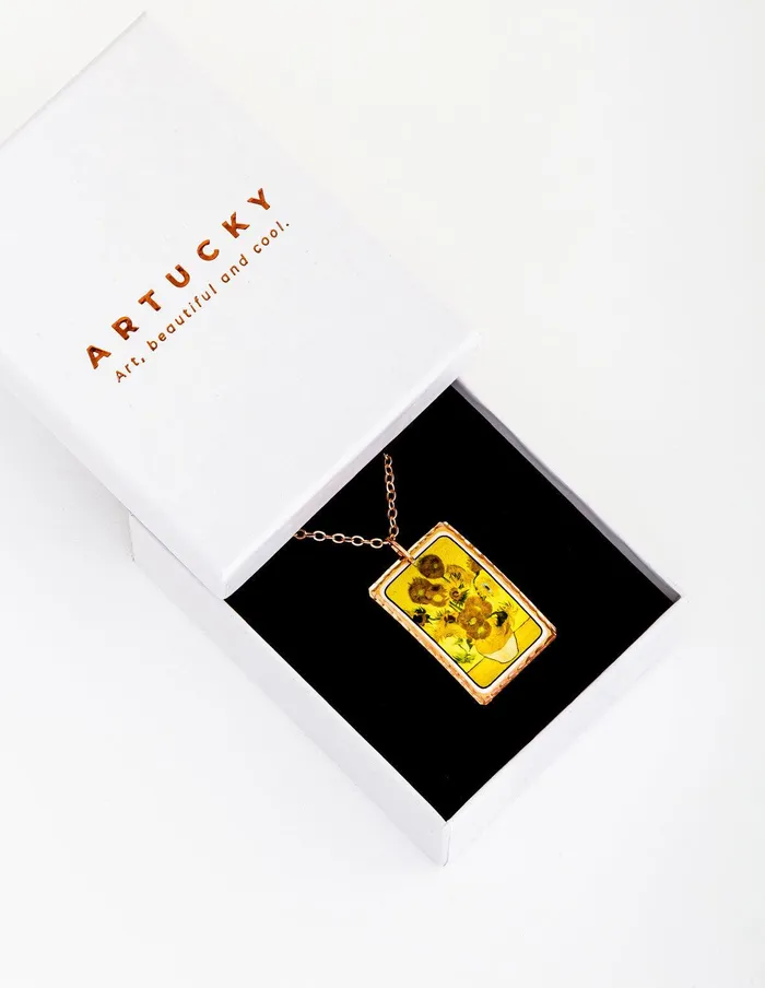 Necklaces artuckycom Vincent Van Gogh Sunflowers Necklace