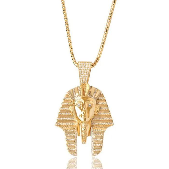 Necklaces IF Co Baby Pharaoh Necklace Piece Fully Iced