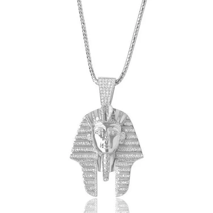 Necklaces IF Co Baby Pharaoh Necklace Piece Fully Iced Necklaces IF Co Baby Pharaoh Necklace Piece Fully Iced