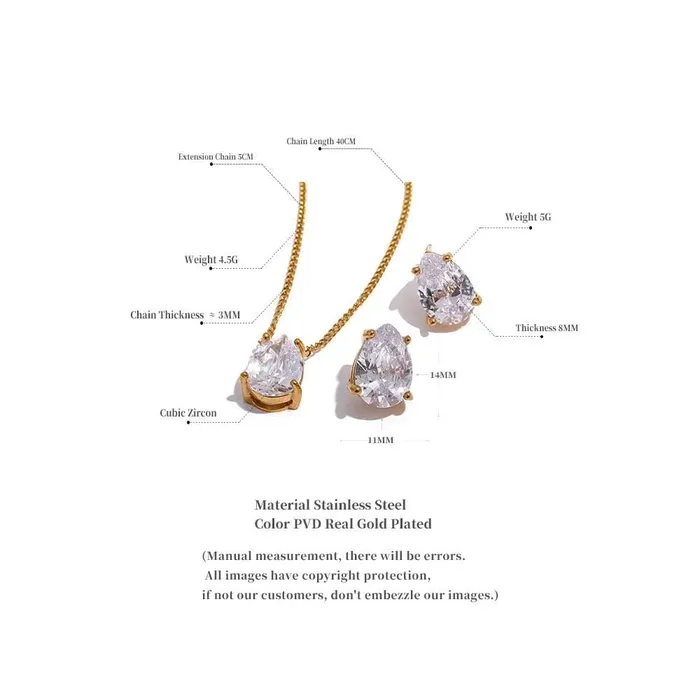 Necklaces Mabel Love Co Cubic Zirconia Pendant Necklace Necklaces Mabel Love Co Cubic Zirconia Pendant Necklace