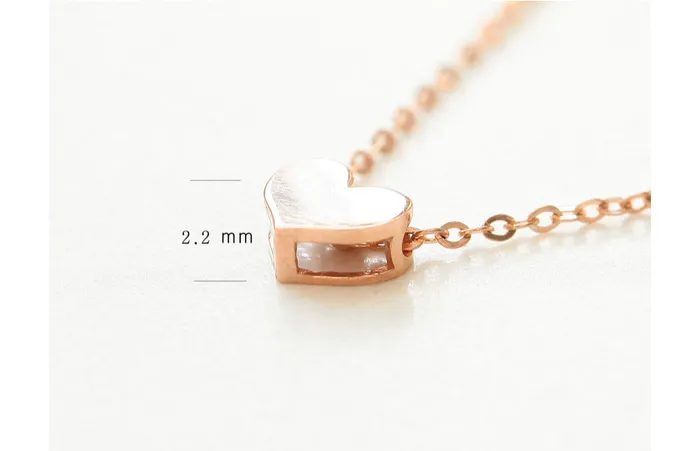 Necklaces MinimalBijoux 14K 18K Gold Mini Heart Necklace