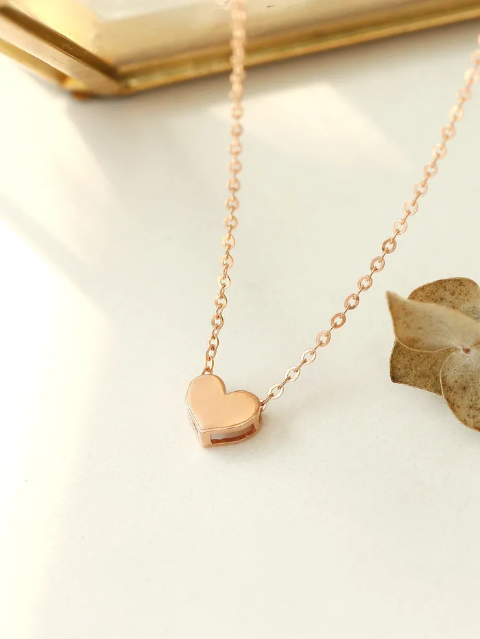 Necklaces MinimalBijoux 14K 18K Gold Mini Heart Necklace