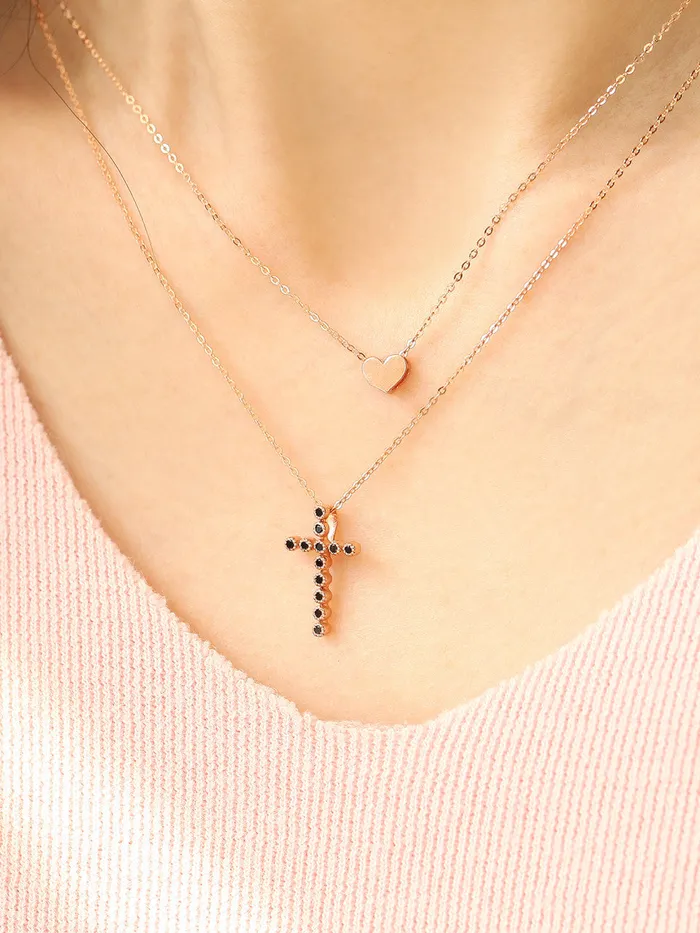 Necklaces MinimalBijoux 14K 18K Gold Mini Heart Necklace