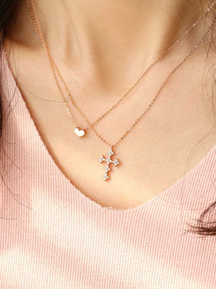 Necklaces MinimalBijoux 14K 18K Gold Mini Heart Necklace