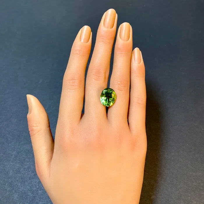 Oval Cut Mint Peridot 1197 Carats vendorunknown Rings