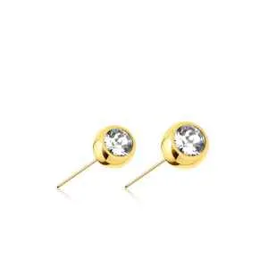 PreStyled Sets Tulsa Body Jewelry CZ Gold Titanium Threadless End