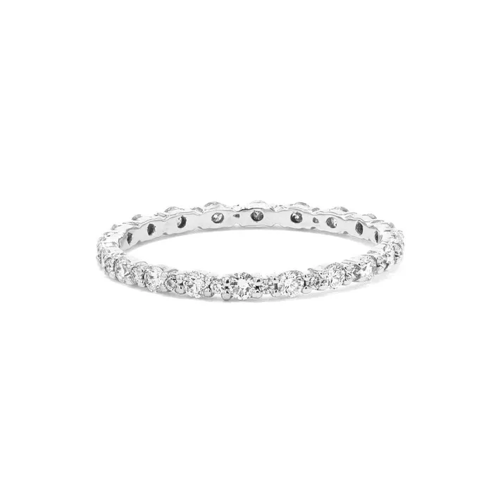 Rings Princess Bride Diamonds 17mm Big and Small Diamond Shared Prong Ring