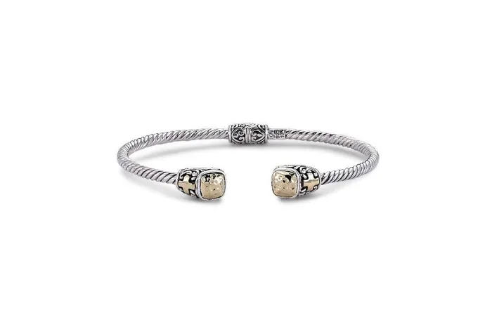 Rings Samuel B Leyla Bangle Silver And Gold