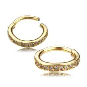 Rings Tulsa Body Jewelry CZ Paved Hinged Segment Ring Rings Tulsa Body Jewelry CZ Paved Hinged Segment Ring