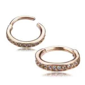 Rings Tulsa Body Jewelry CZ Paved Hinged Segment Ring Rings Tulsa Body Jewelry CZ Paved Hinged Segment Ring