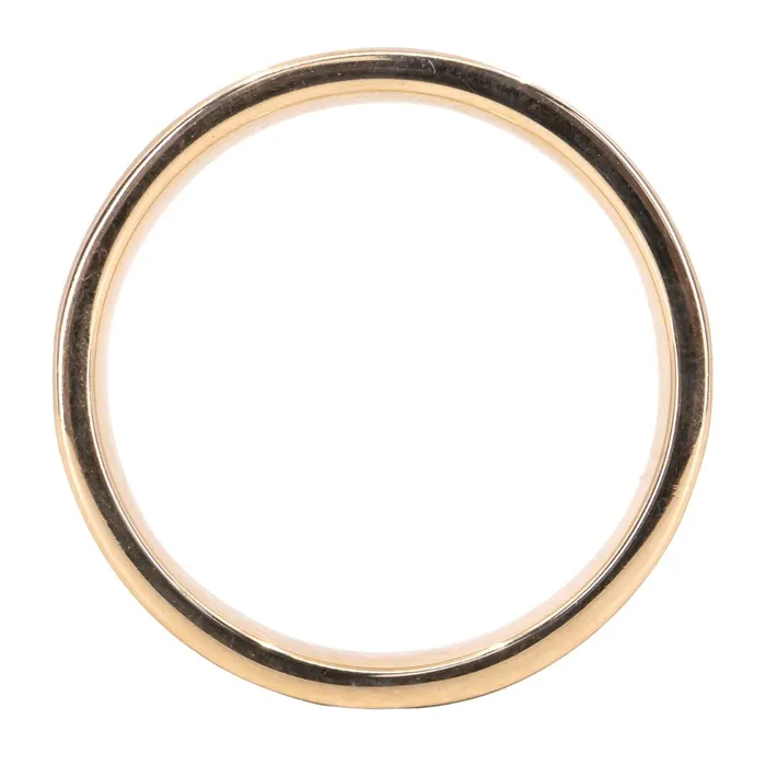 Riverbed Band in TwoTone Gold 6mm Recycled Gold Wedding Band Anueva Jewelry Rings