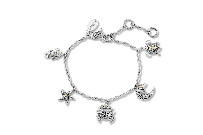 Samuel B Bracelets Diah Bracelet Silver And Gold