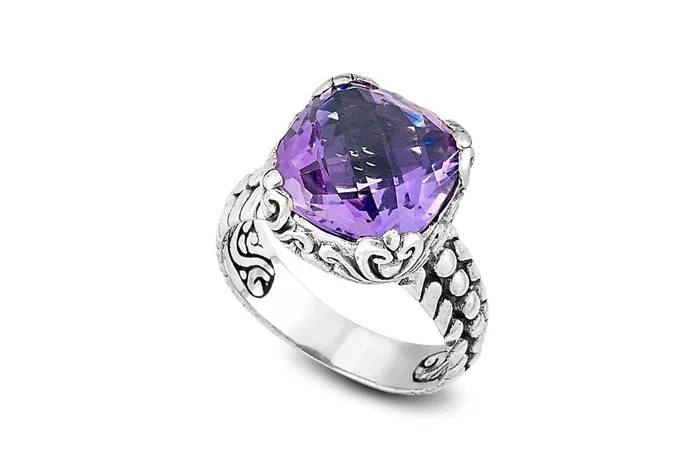 Samuel B Rings Lider Ring Amethyst