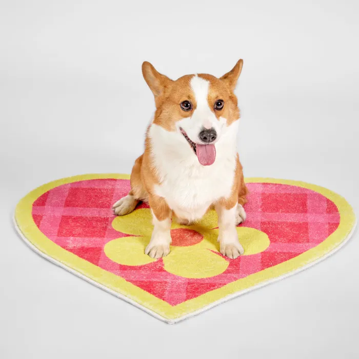 shopsnackbreak Necklaces La Fleur Plaid Heart Rug