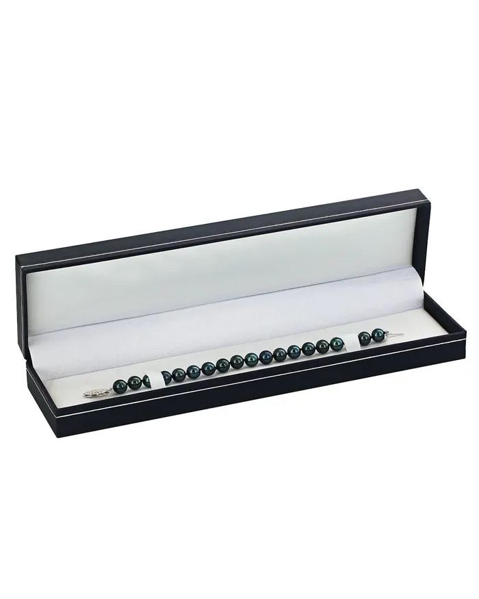 SPT Bracelets Black Japanese Akoya Pearl Bracelet 7075mm