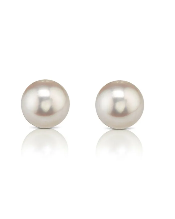 SPT Earrings 7075mm Hanadama Akoya Round Pearl Stud Earrings