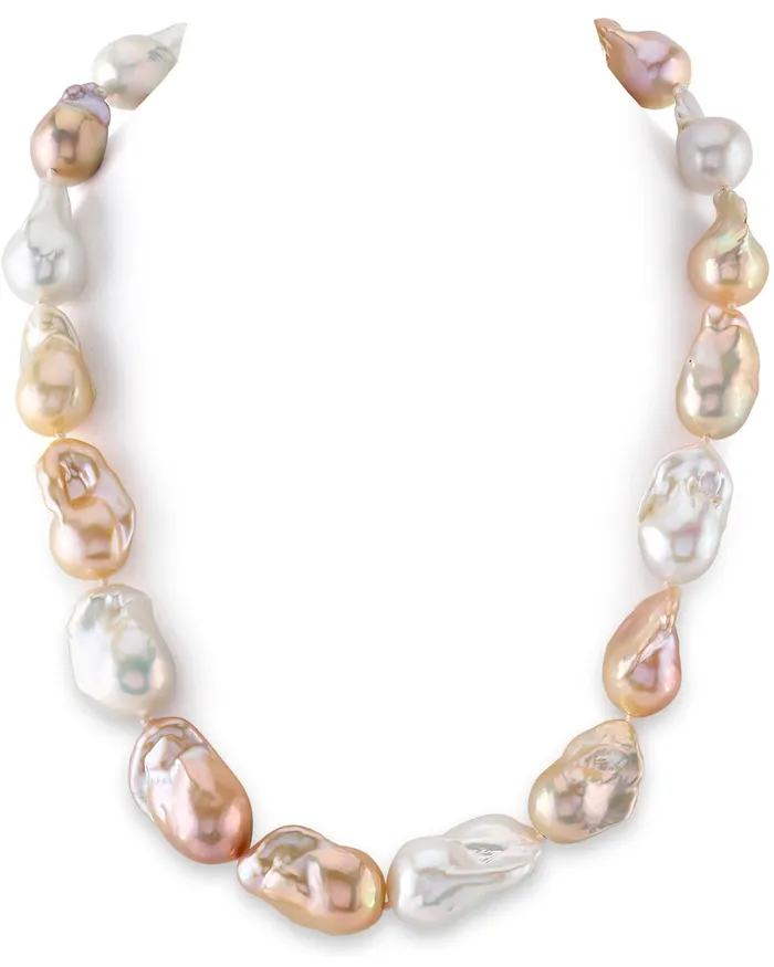 SPT Necklaces 1316mm Freshwater Multicolor Baroque Pearl Necklace AAA Quality SPT Necklaces 1316mm Freshwater Multicolor Baroque Pearl Necklace AAA Quality