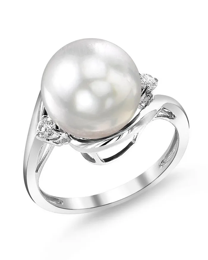 SPT Rings White South Sea Pearl Diamond Sorbet Cocktail Ring