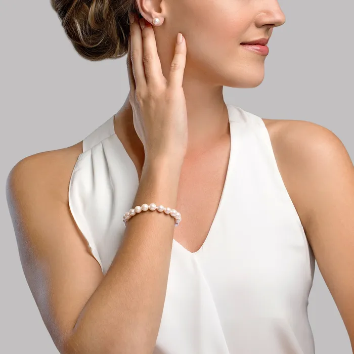 SPT White Japanese Akoya Pearl Bracelet 7580mm Bracelets