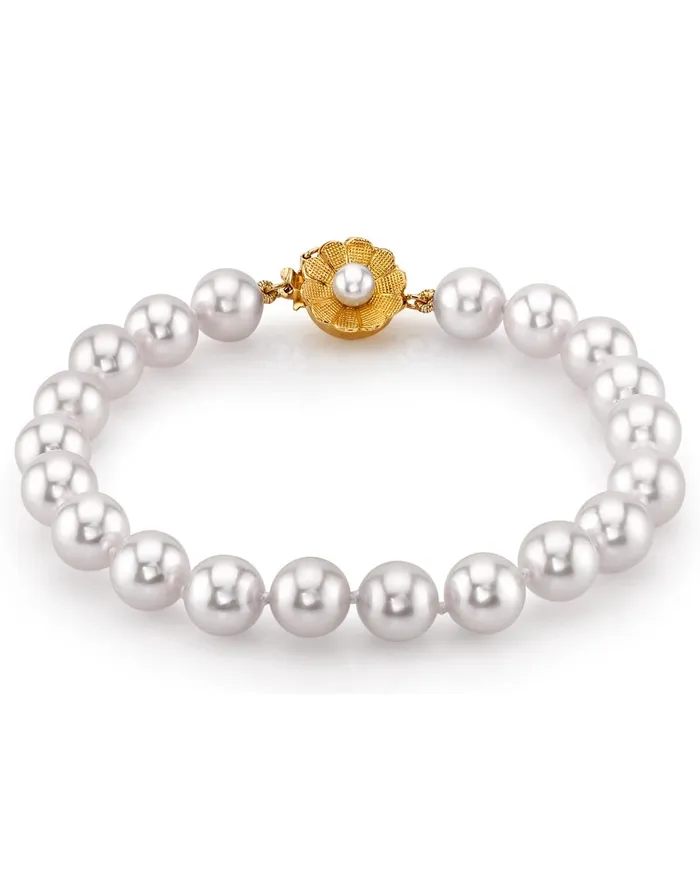 SPT White Japanese Akoya Pearl Bracelet 7580mm Bracelets