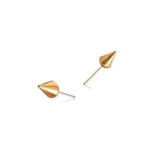 Tulsa Body Jewelry Earrings Cone Rose Gold Titanium Threadless End