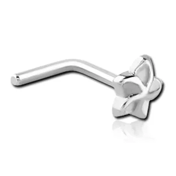 Tulsa Body Jewelry Earrings Pinwheel Stainless LBend Nose Stud