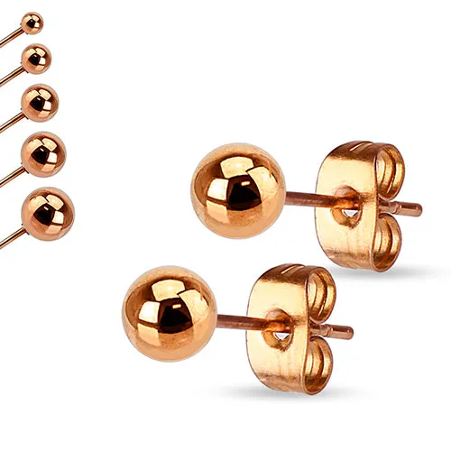 Tulsa Body Jewelry Earrings Rose Gold Stud Earrings