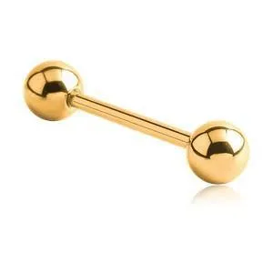 Tulsa Body Jewelry PreStyled Sets 16g Gold Straight Barbell