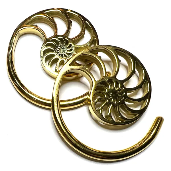 Tulsa Body Jewelry PreStyled Sets Ammonite Gold Spirals