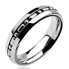 Tulsa Body Jewelry Rings Stainless Small Chain Centered Ring