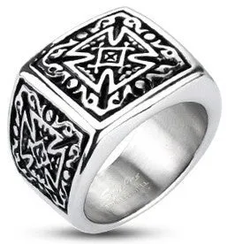 Tulsa Body Jewelry Rings Stainless Tribal Celtic Cross Ring